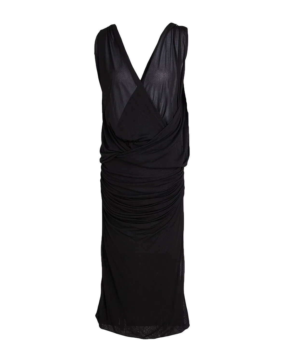 Платье миди Black SAINT LAURENT