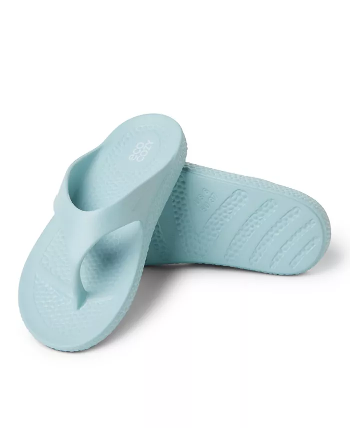ЭкоКози от Women's Устойчивые Комфортные Сандалии-танга Dearfoams, синий — фото 2