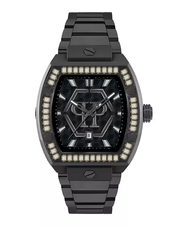 

Мужские черные часы из нержавеющей стали, 44 мм Philipp Plein, black
