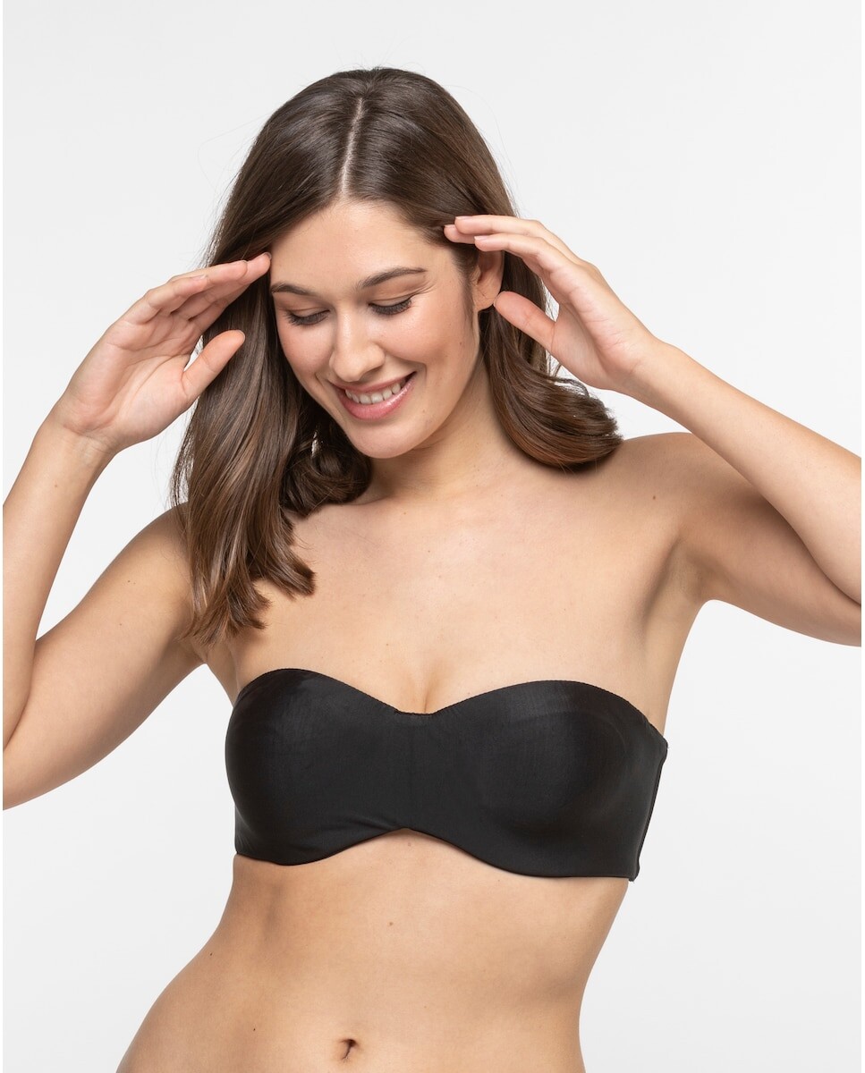 

Бюстгальтер без бретелек с уменьшающим эффектом Maidenform, черный
