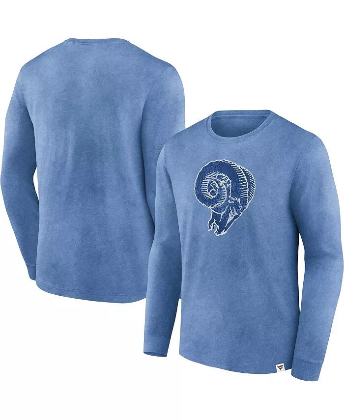 

Футболка мужская Heather Royal Distressed Los Angeles Rams Washed Primary с длинным рукавом Fanatics