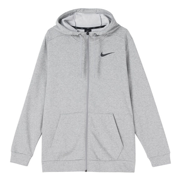 

Куртка men's mnk dry hoodie fzflc casual sports hooded jacket light grey Nike, серый