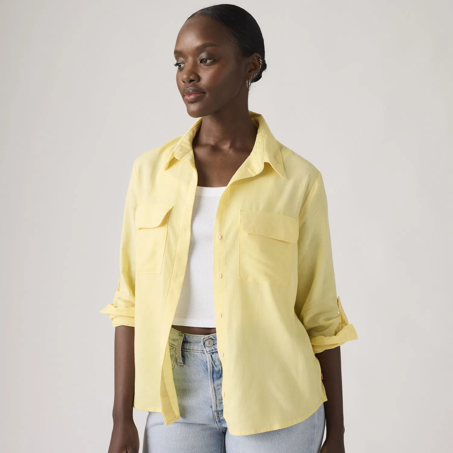 Рубашка из льна Elaine Utility Levi's, Yellow