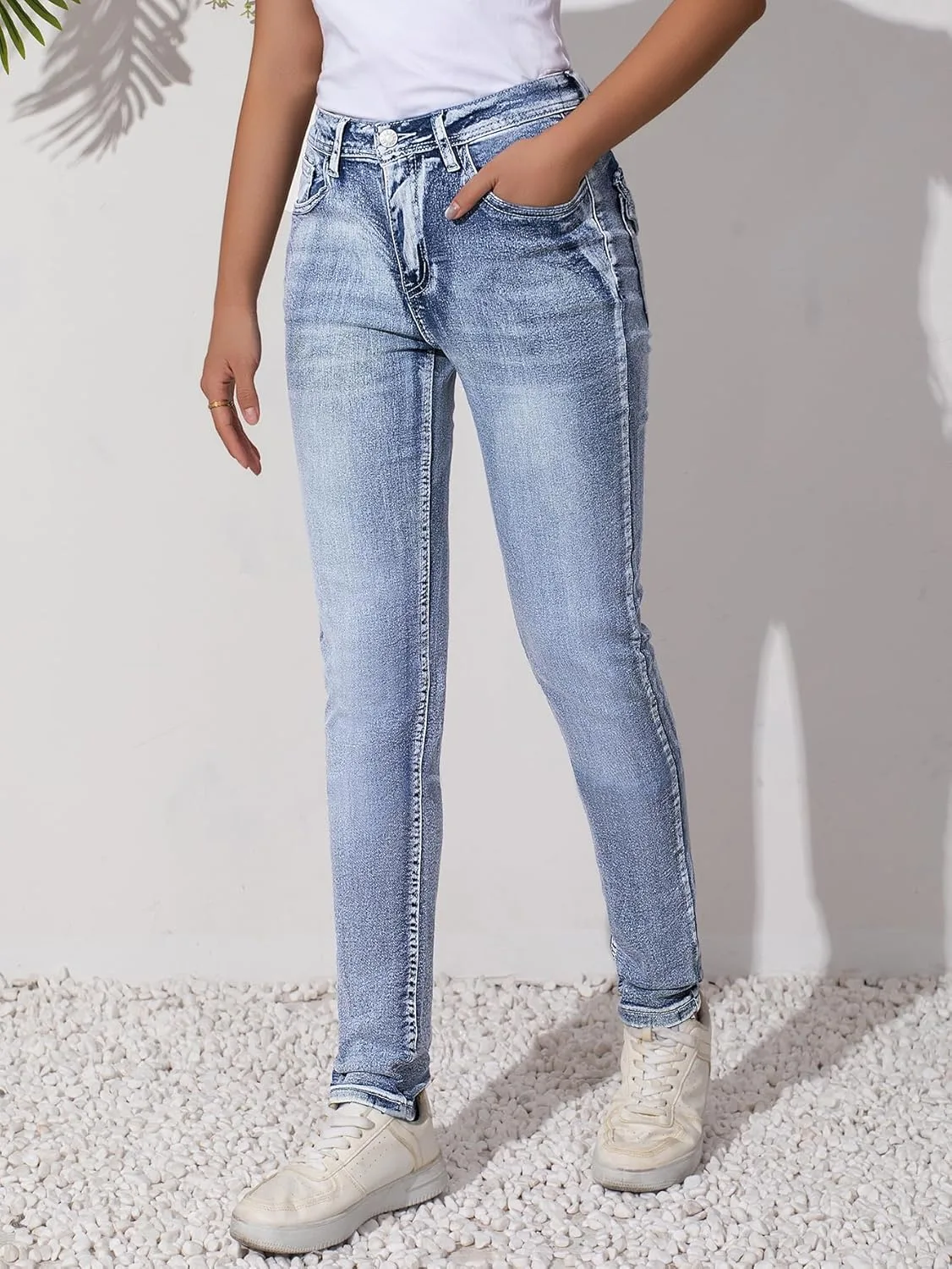 Женские джинсы Boot Cut с эффектом подтяжки ягодиц и контроля живота — фото 3