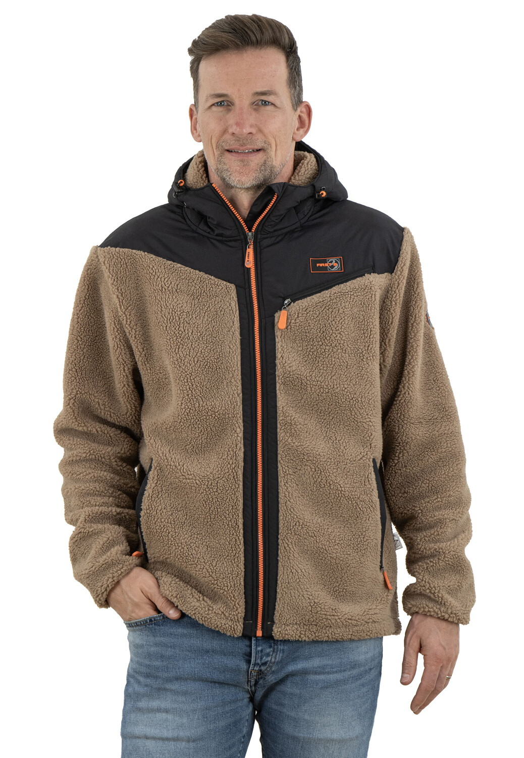 

Флисовая куртка First B Sherpafleece Jacke, кэмел