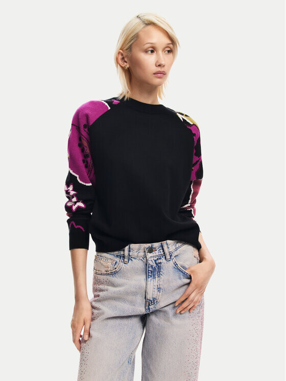 

Свитер обычного кроя Desigual, черный