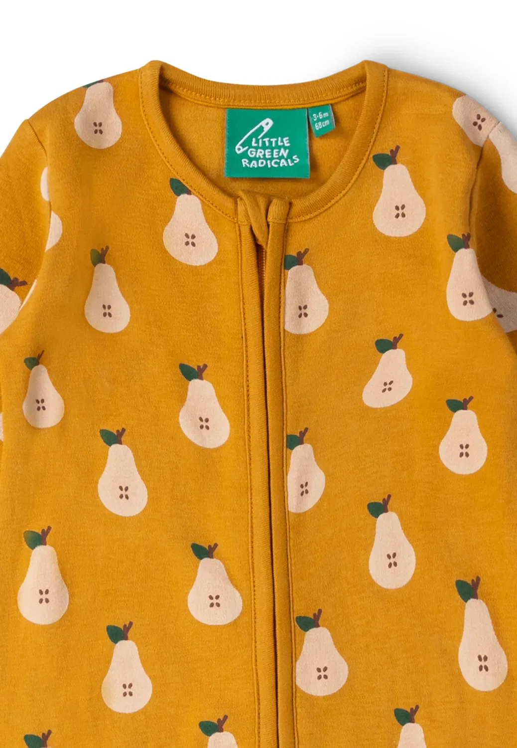Комбинезон из органического хлопка Little Green Radicals, золотой — фото 3