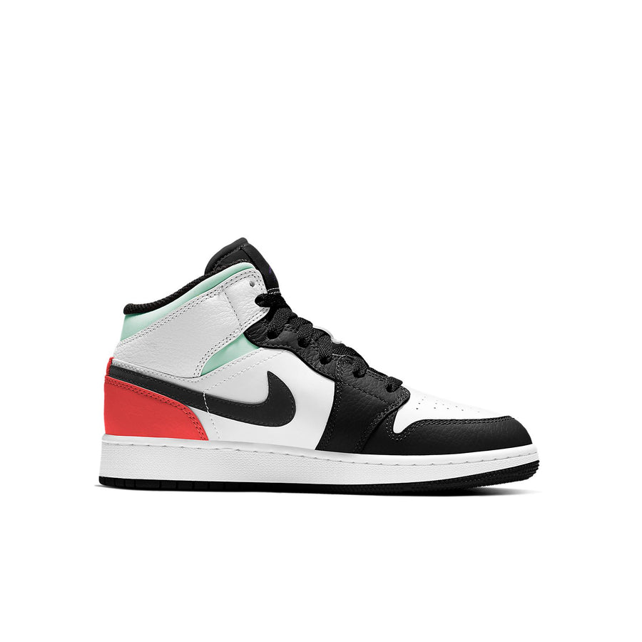 Кроссовки (GS) Air Jordan 1 Mid 'Red Mint' — фото 2
