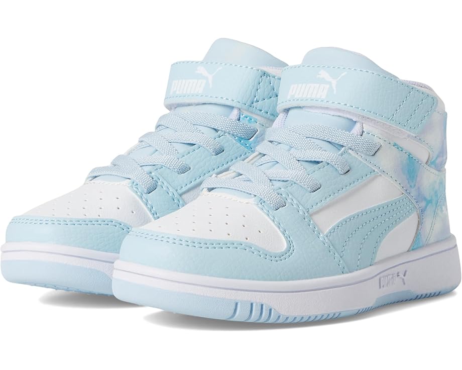 

Детские кроссовки Puma Rebound Layup Mid Hook And Loop PUMA Kids, Puma White/Icy Blue