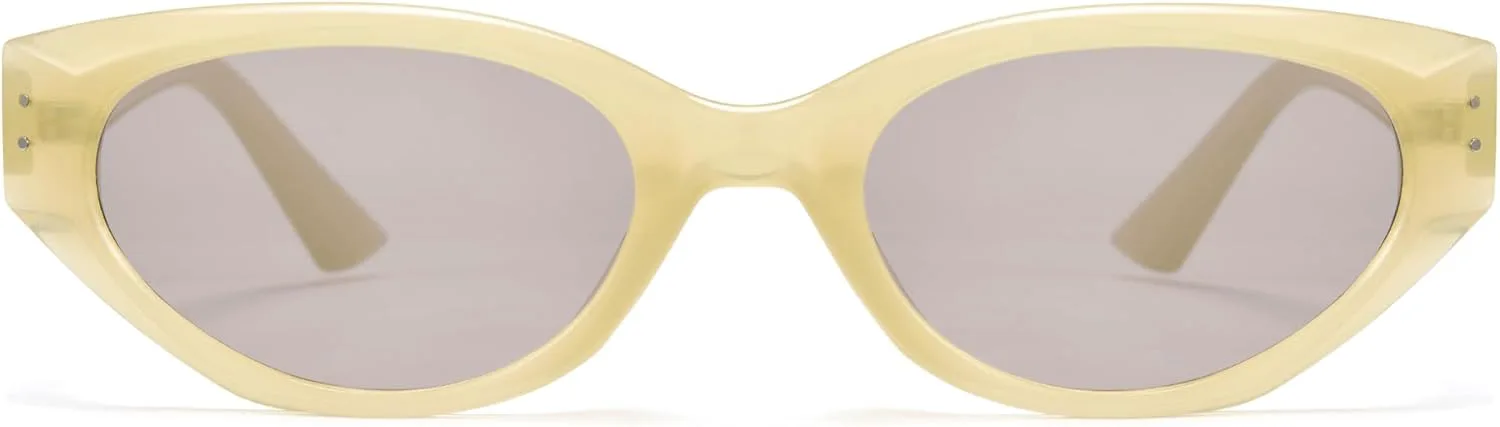 

Женские солнцезащитные очки Cyxus Small Cateye с защитой от УФ-излучения, ультралегкая оправа из поликарбоната, модель 1147, 1147 - Yellow Frame - Grey Lens