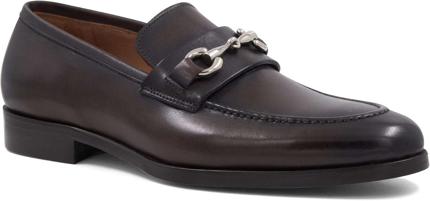 

Мужские лоферы Bruno Magli Presley с пряжкой, темно-коричневый