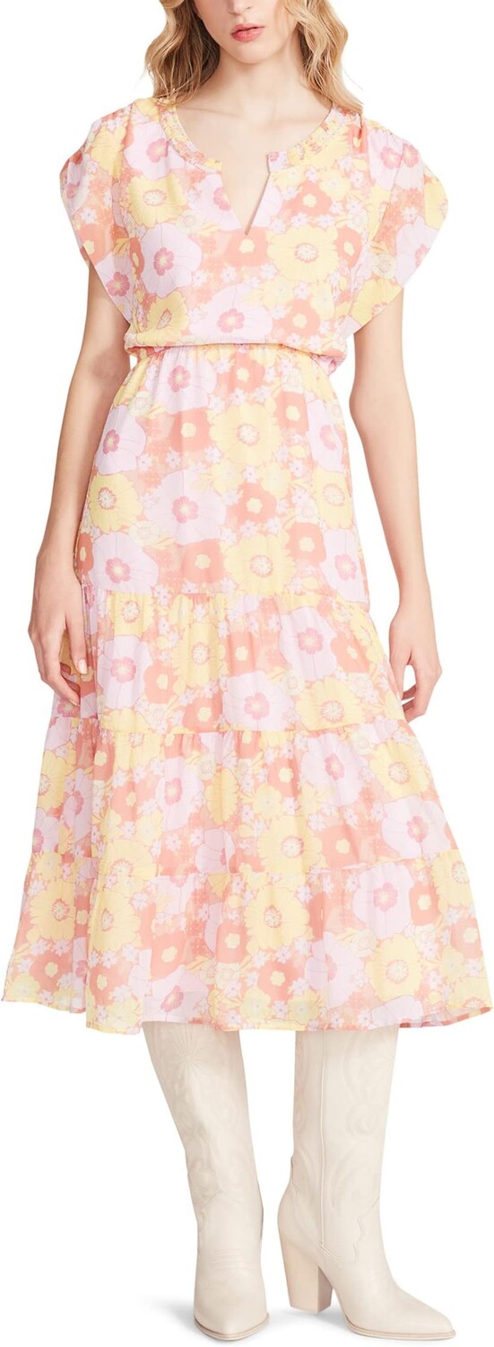 

Платье миди Leigh Steve Madden, цвет Pink Multi