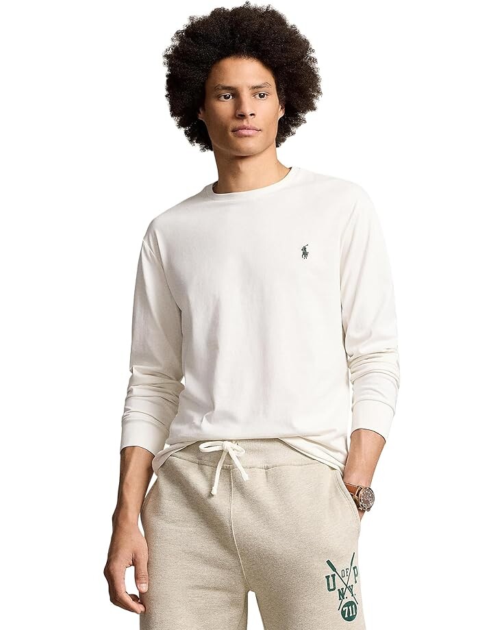 

Толстовка Polo Ralph Lauren Classic Fit Big Pony Logo Jersey T-Shirt, цвет Nevis