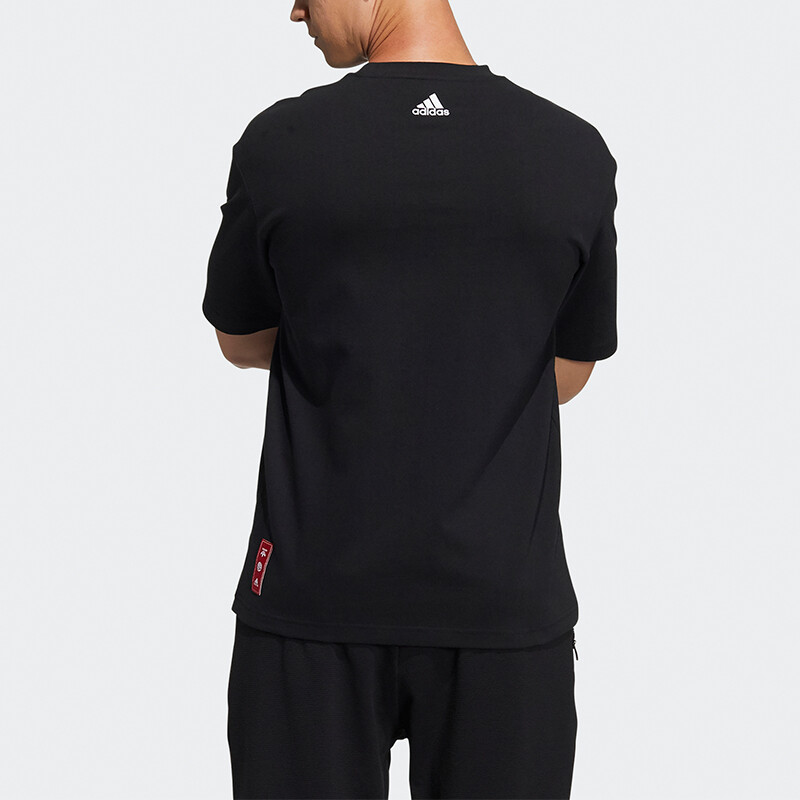 Футболка CNY Collection для мужчин, черная Adidas, черный — фото 3