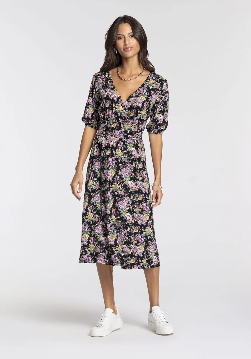 

Платье миди Laura Scott с цветочным принтом - НОВАЯ КОЛЛЕКЦИЯ, цвет Bunt-Geblümt