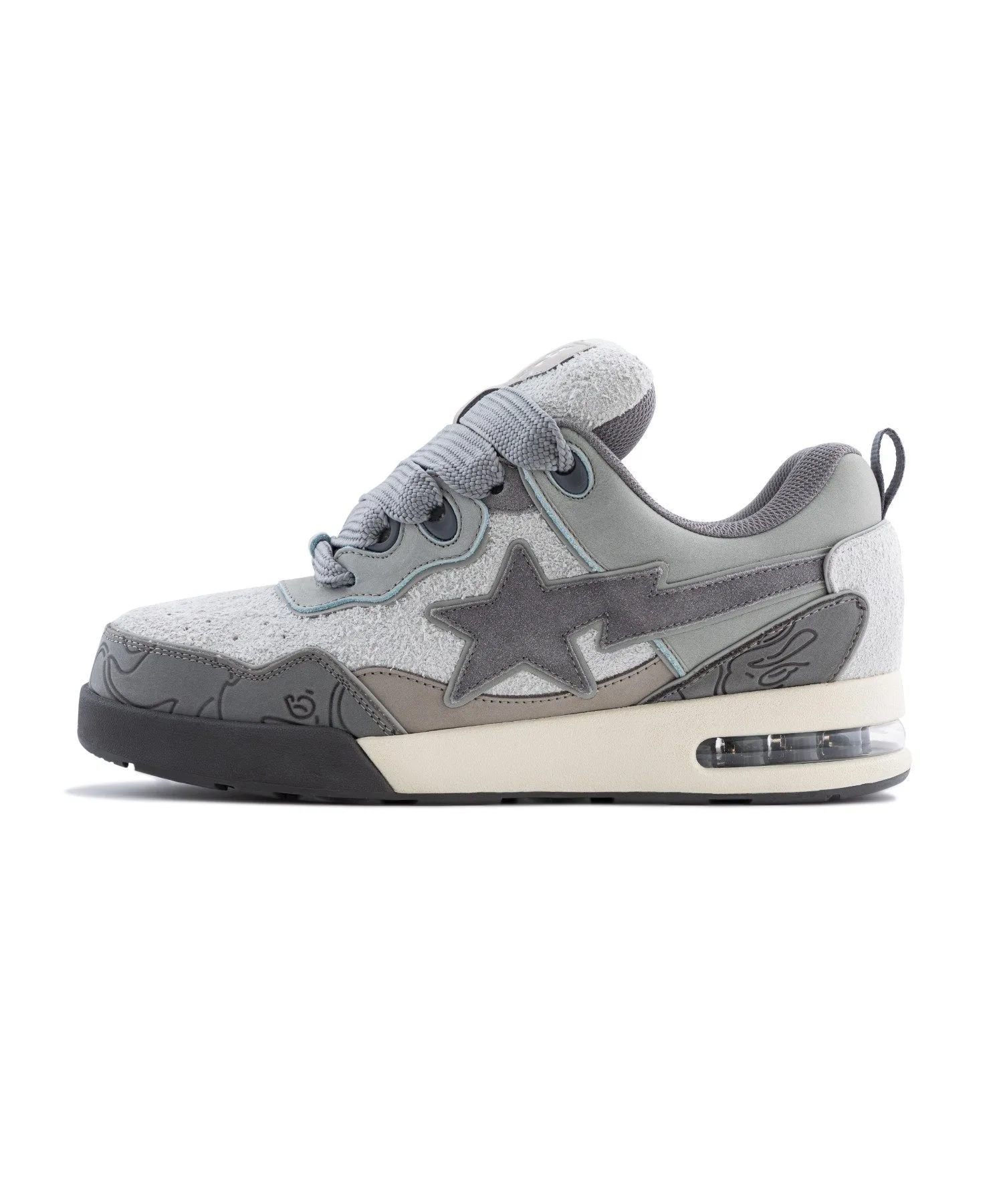 BAPE FLIP STA #1 A BATHING APE, GRAY — фото 2