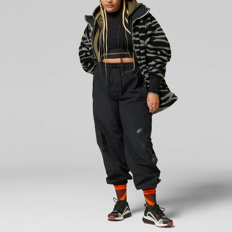Stella Mccartney X Knit спортивные штаны женские черные Adidas — фото 3