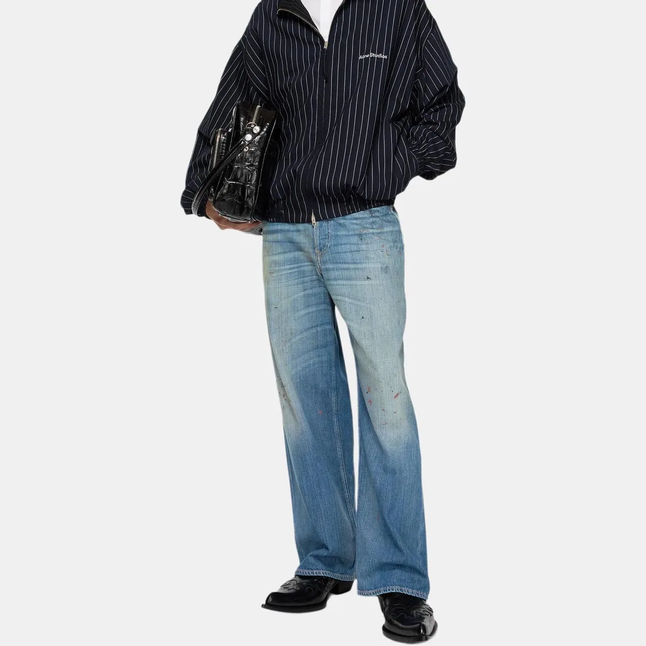 Джинсы 1981 FW25 Unisex Acne Studios, Blue — фото 4