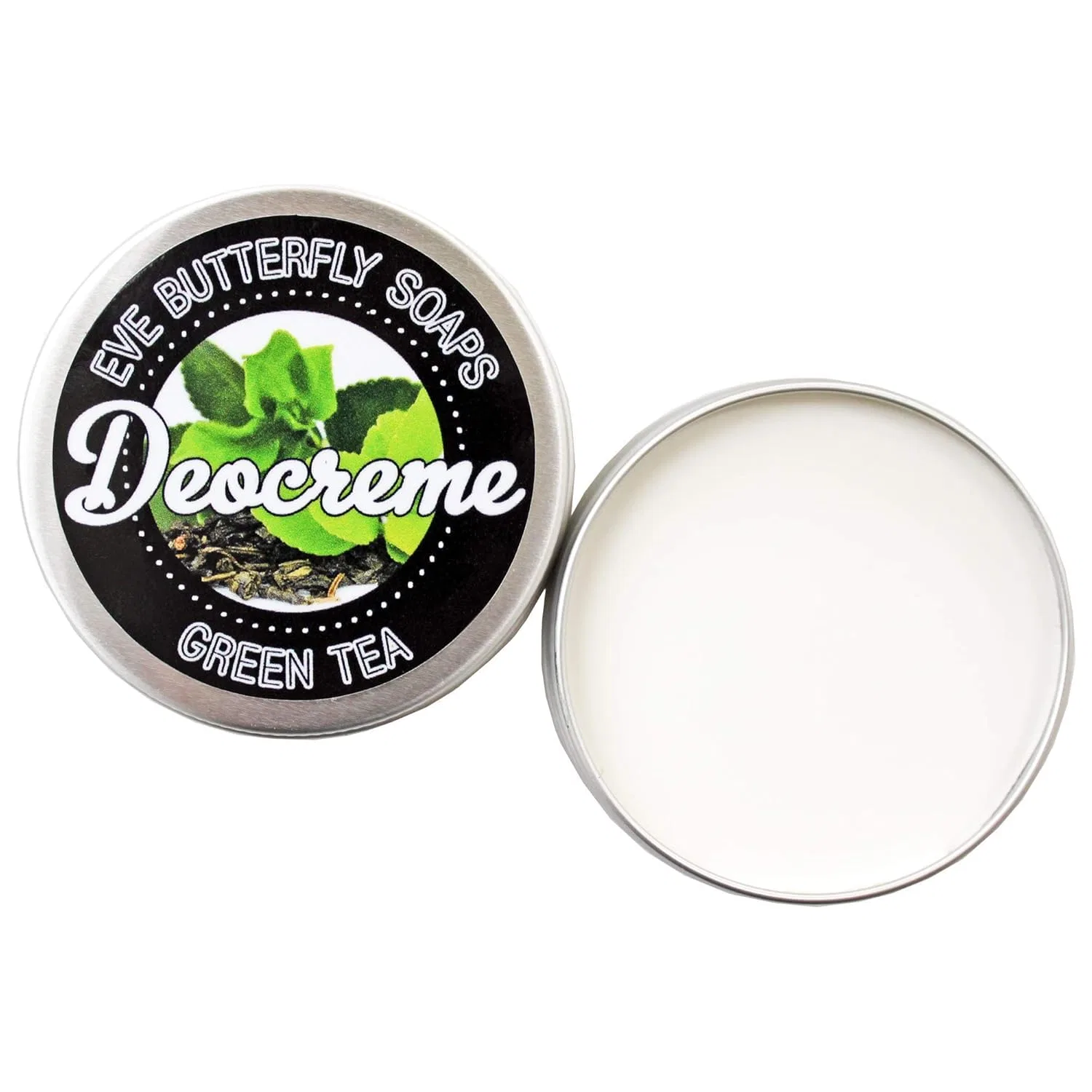 Дезодорант-крем Green Tea, 85 г, без алюминия, с ароматом зеленого чая Evebutterflysoaps