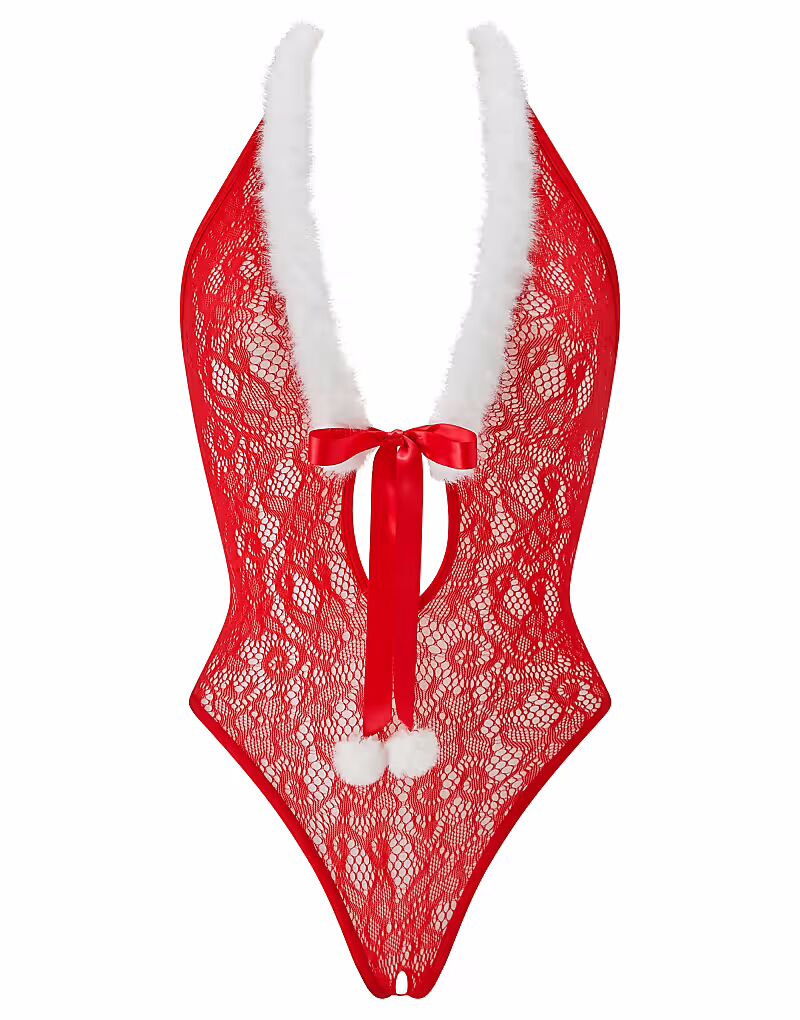 

Боди Christmas Winter Wonderland в красном Ann Summers