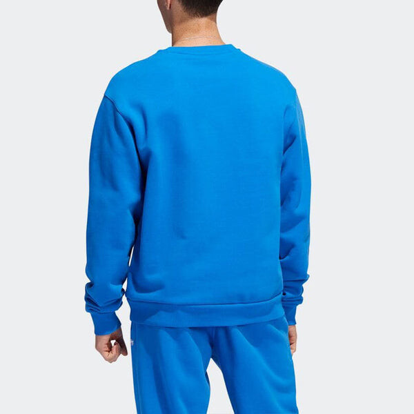 Рубашка adidas Heavyweight Shmoofoil Crewneck Sweatshirt 'Blue Bird', синий — фото 4
