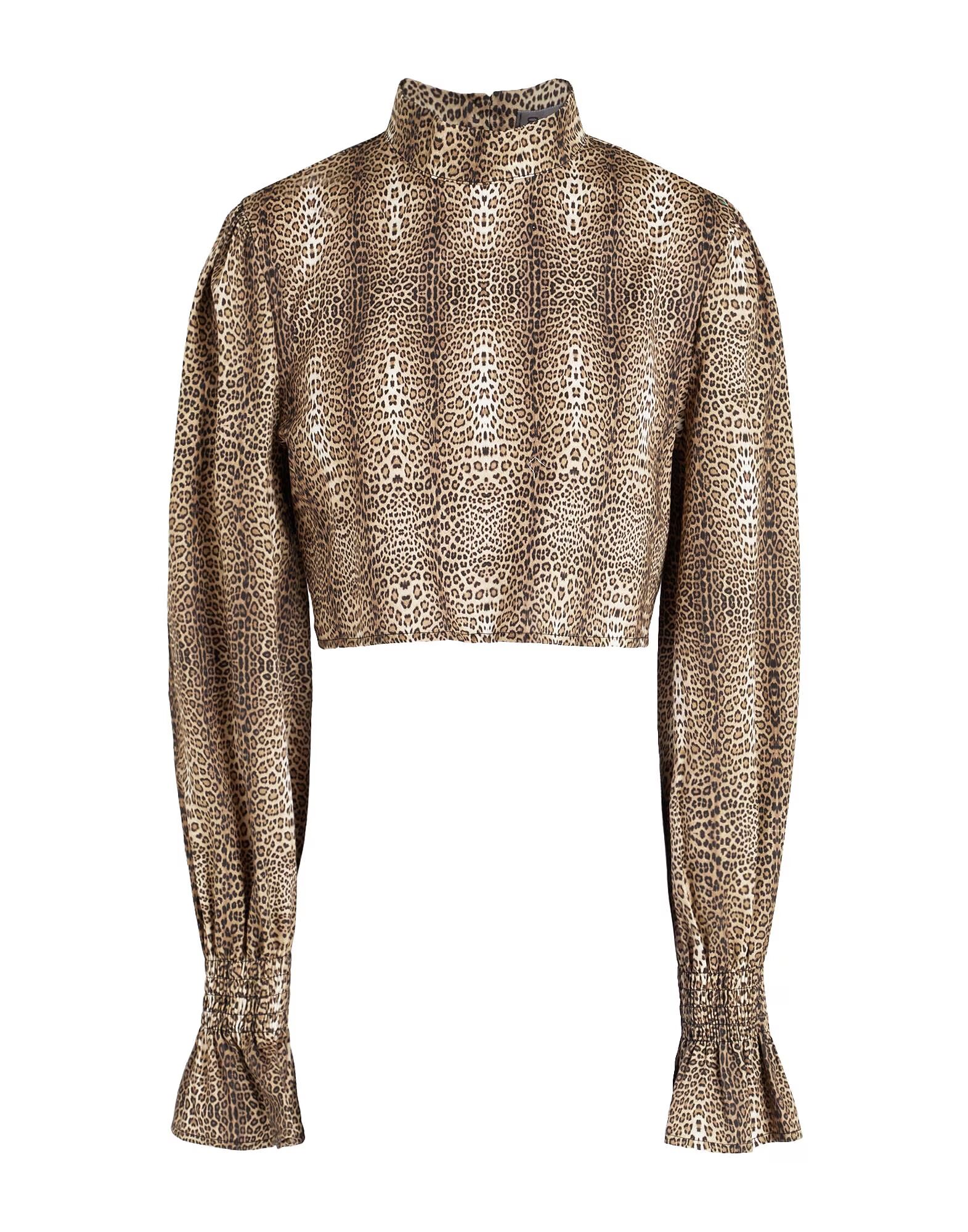 

Кроп-топ Leopard Print Cotton Top 8 By Yoox, бежевый