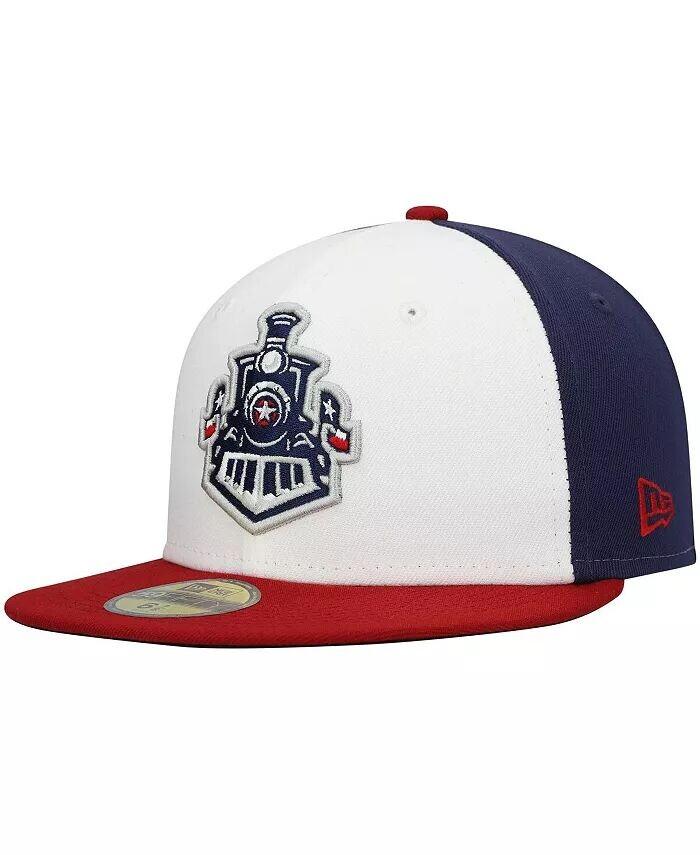 

Мужская белая, темно-синяя приталенная шляпа Round Rock Express Authentic Collection Team Alternate 59FIFTY New Era, мультиколор