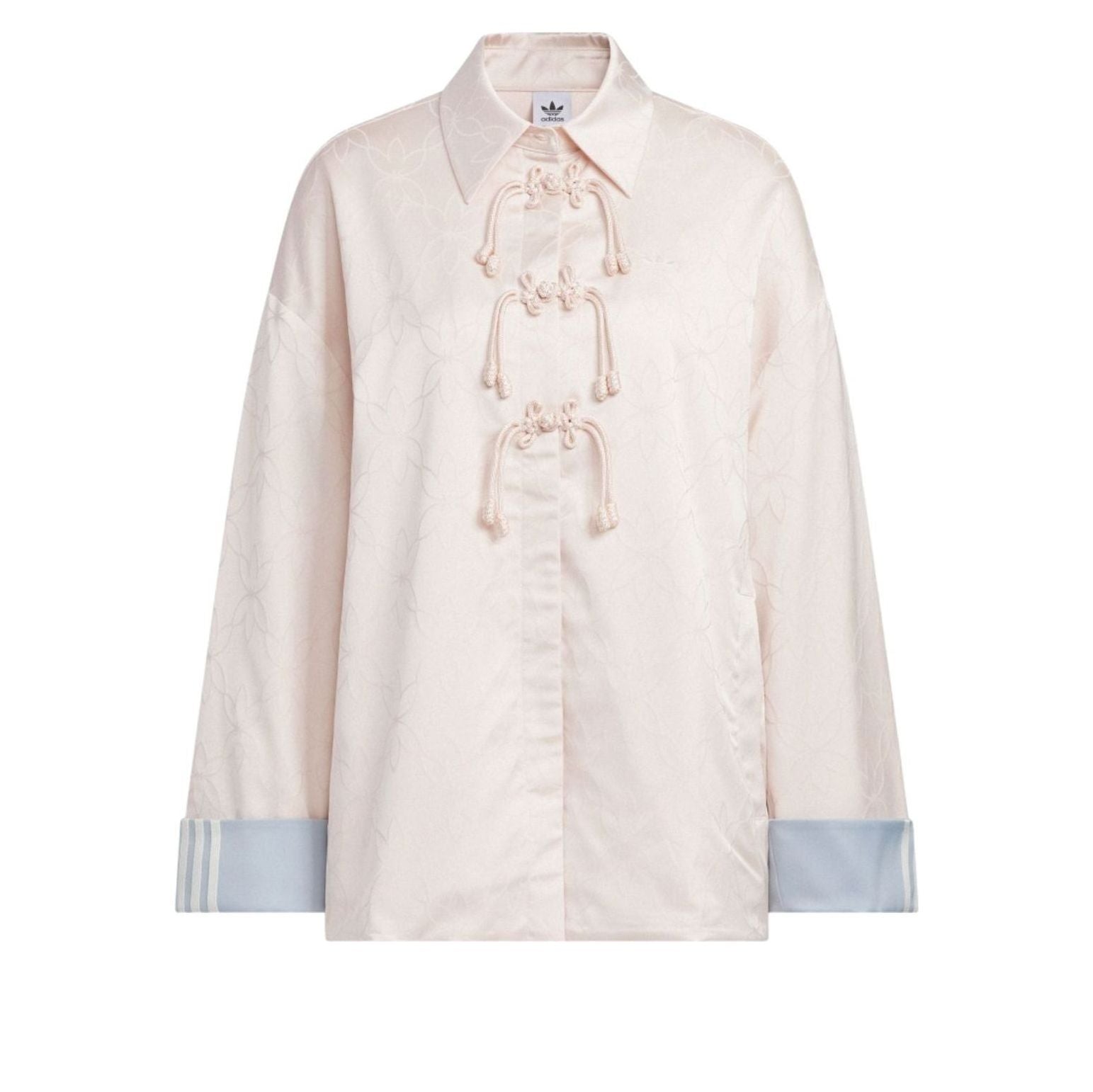 

(WMNS) Новая китайская рубашка-куртка Adidas свободного кроя, азиатские размеры, 'Wonder Quartz'