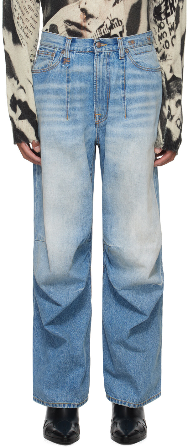 

Синие джинсы Glen R13, цвет Turner blue