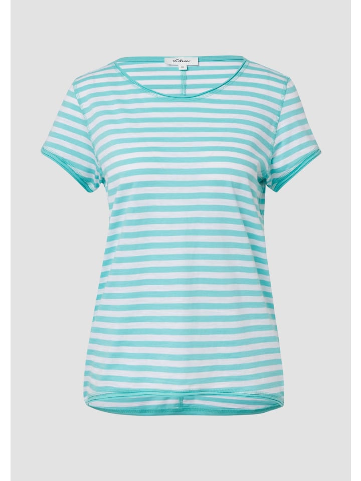 

Футболка в цвете 60H5_turquoise s.Oliver, Синий, Футболка в цвете 60H5_turquoise s.Oliver