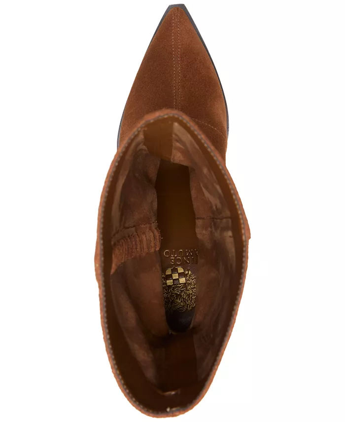 Женские ботинки Lorrys на блочном каблуке Vince Camuto, коричневый — фото 4