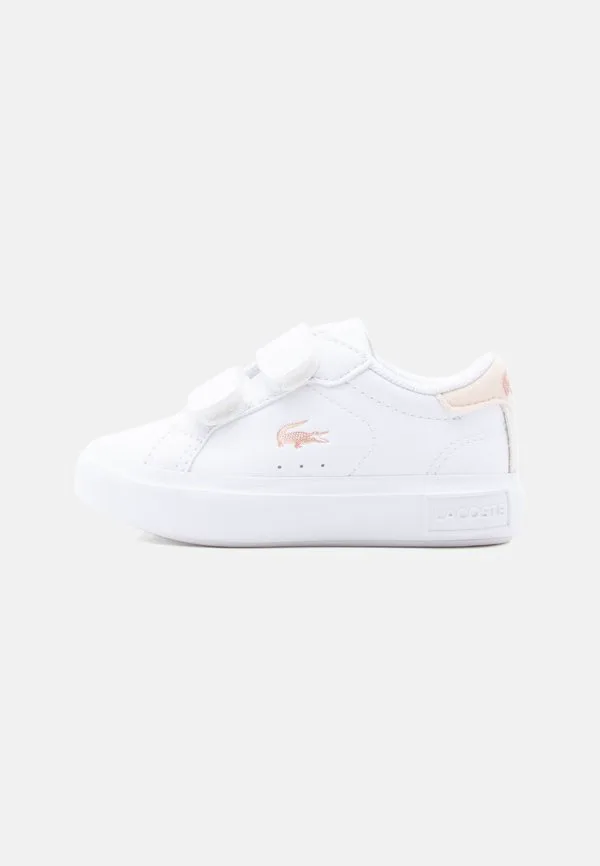 Детские кроссовки унисекс powercourt blush Lacoste, White/Light Pink