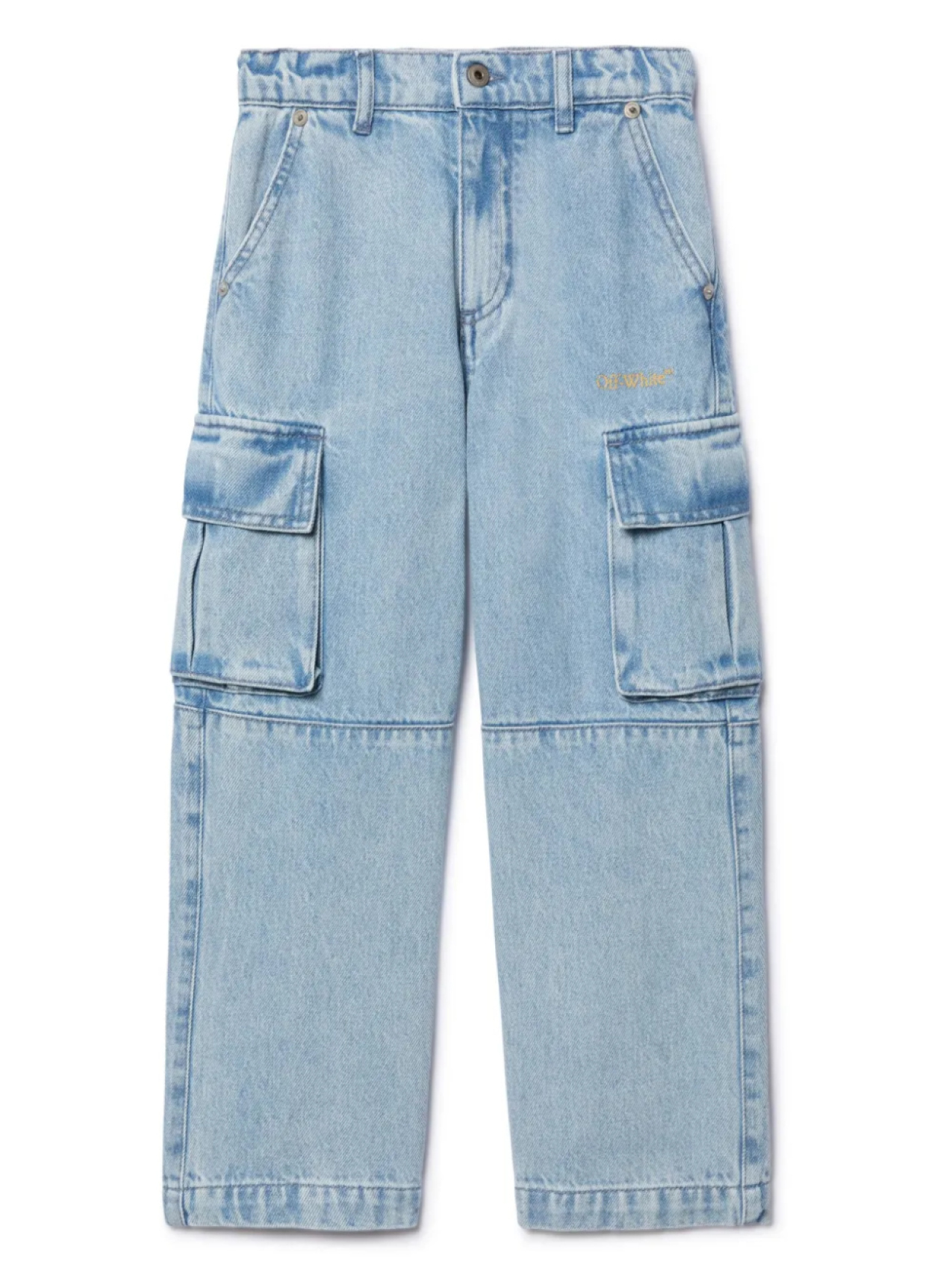 

Off-White Kids джинсы Bookish Diag, синий