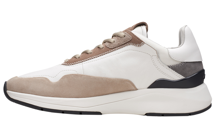 

Clarks Низкие повседневные туфли CoastLite Lo British Knight Collection, белые, мужские