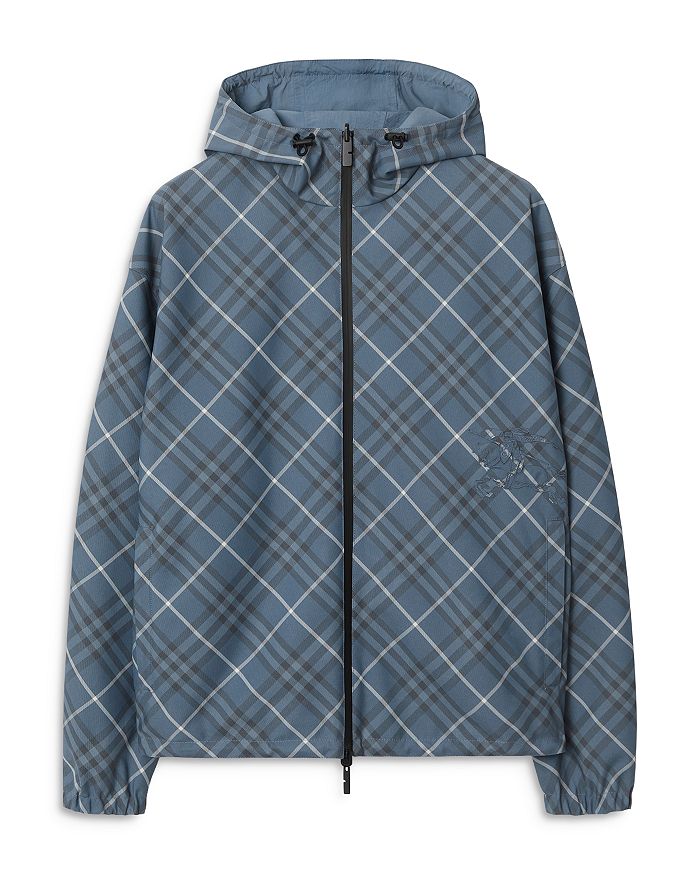 

Легкая двусторонняя куртка с капюшоном Burberry, синий