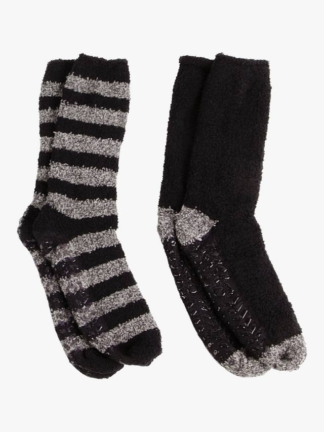 

Супермягкие тапочки-носочки totes, Pack of 2, Black/Grey