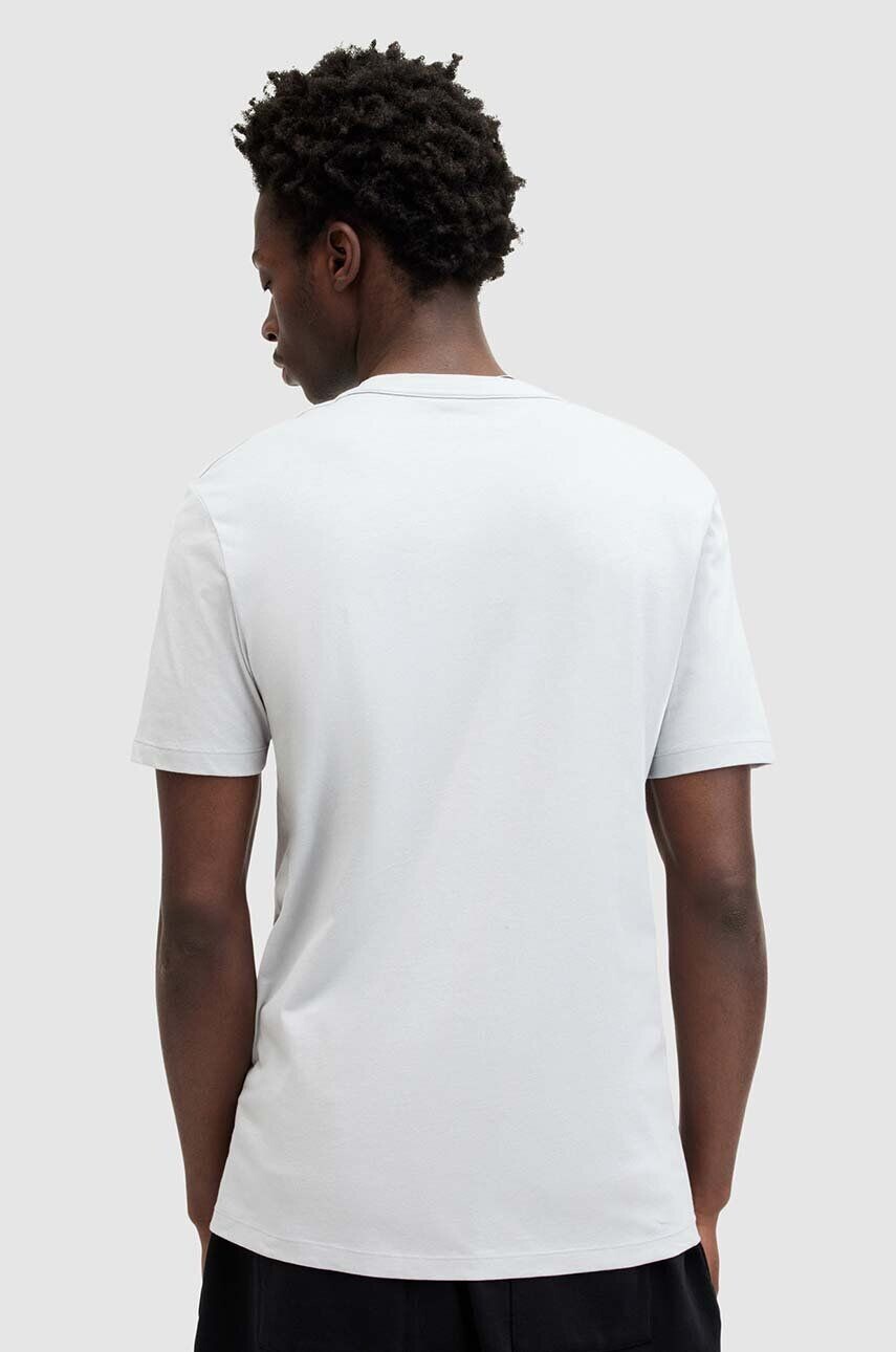 Хлопковая футболка AllSaints BRACE SS CREW, серый — фото 4