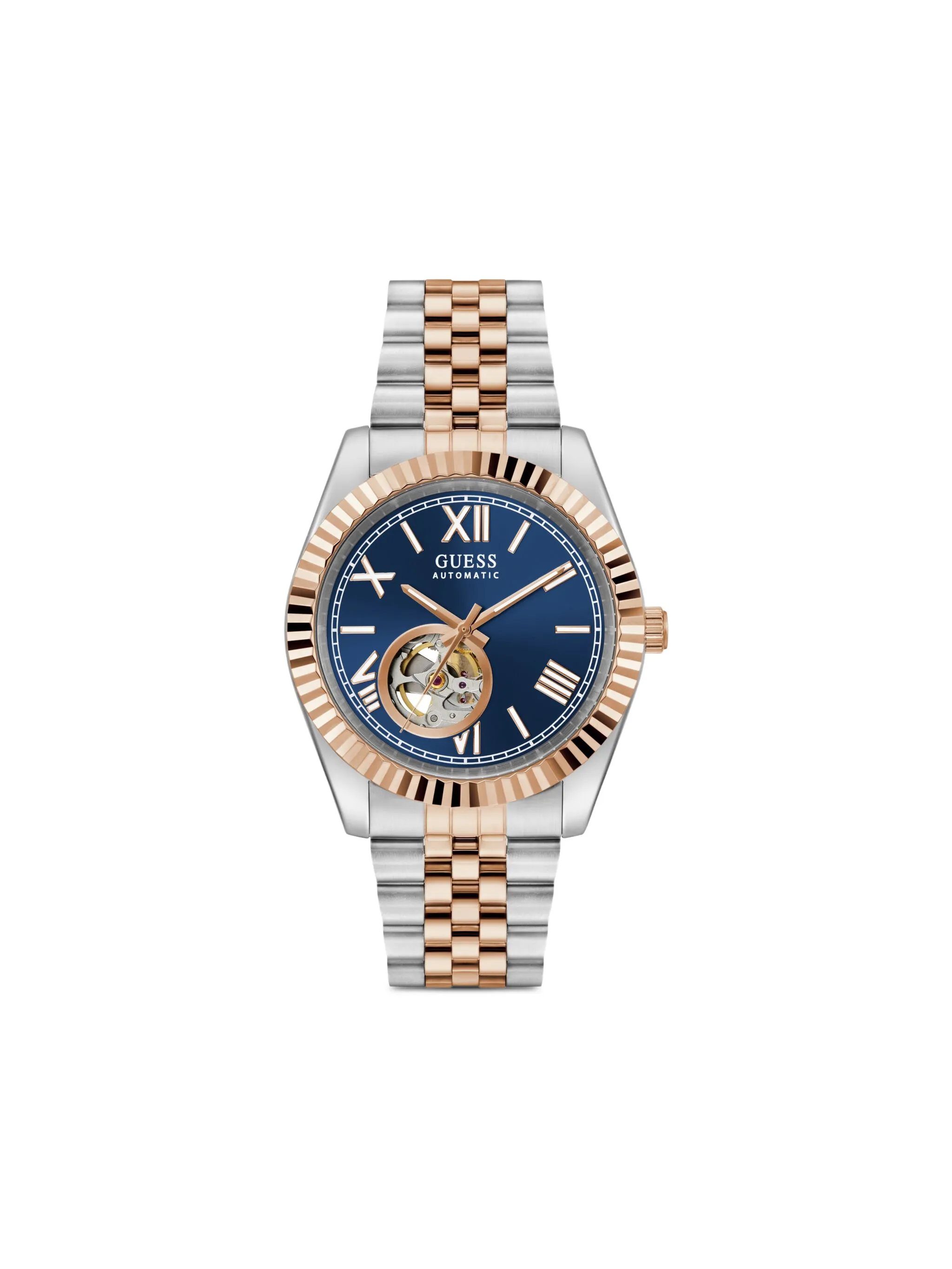 

Наручные часы-скелетоны 44 мм Guess Usa, синий