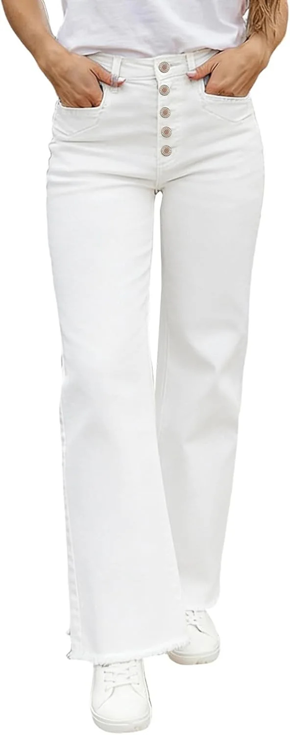 

Sidefeel женские джинсы wide leg с высокой талией и прямой штаниной