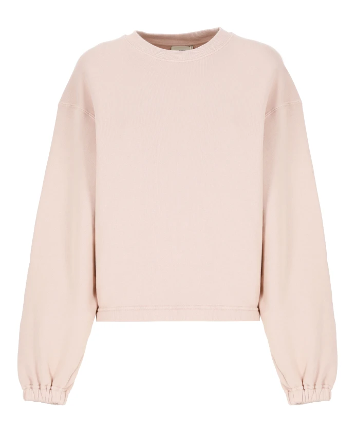 

Хлопковая толстовка с круглым вырезом Autry, розовый