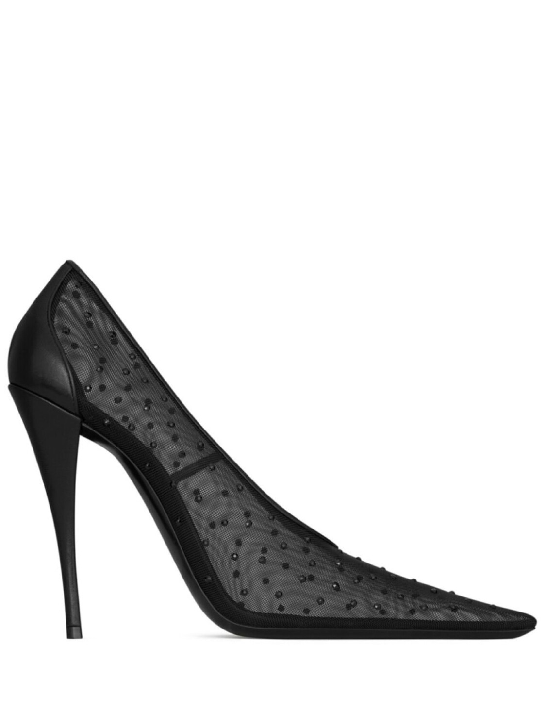 

Saint Laurent туфли Anja 115 со стразами, черный