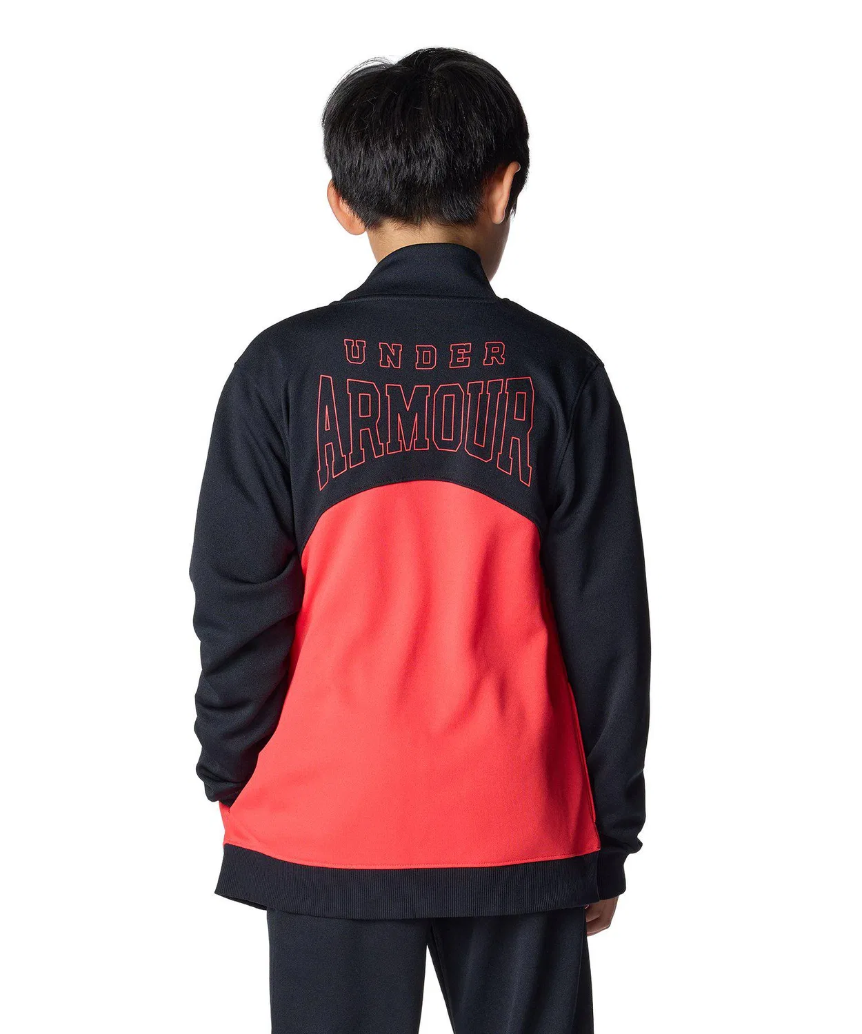 Куртка тренировочная UA Track Jacket детская, чёрный — фото 2