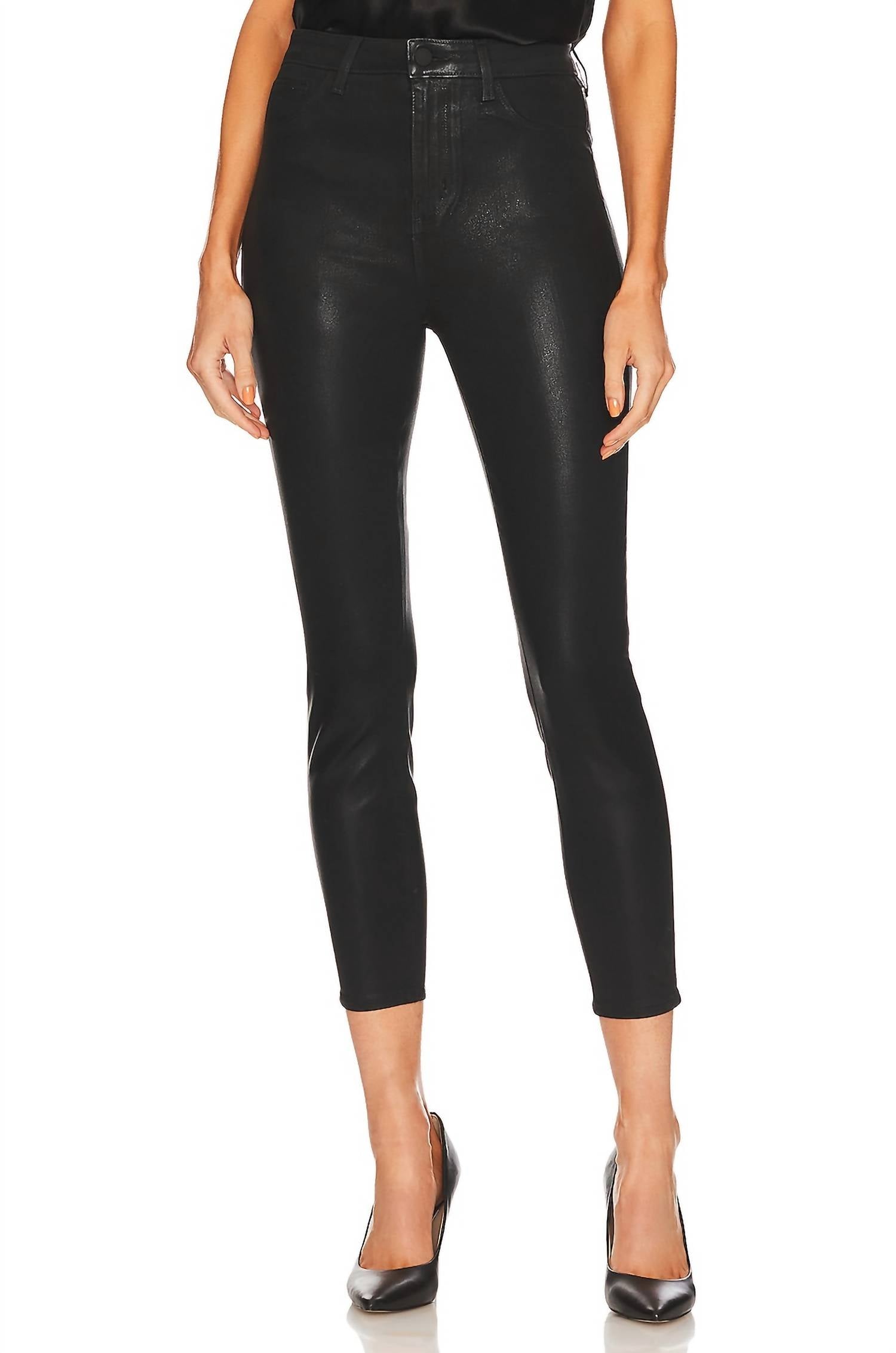 

Джинсы-скинни Akira Ultra High Rise с покрытием Noir L'Agence, цвет noir coated