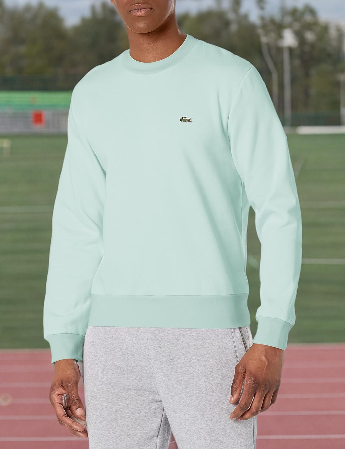 Lacoste мужская толстовка из органического хлопка, Pastille Mint — фото 3