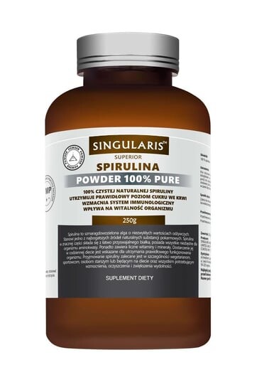 

Singularis, Superior Spirulina Powder 100% Pure, Добавка , порошок 250 г
