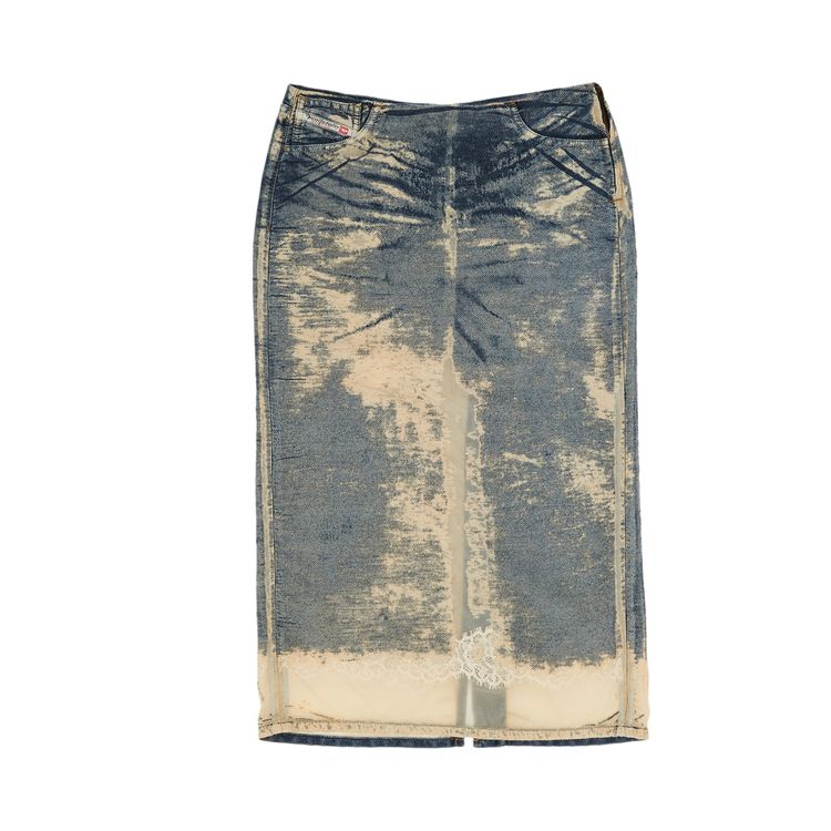 

Юбка Diesel Oval De-Pra FSF Skirt Denim, синий