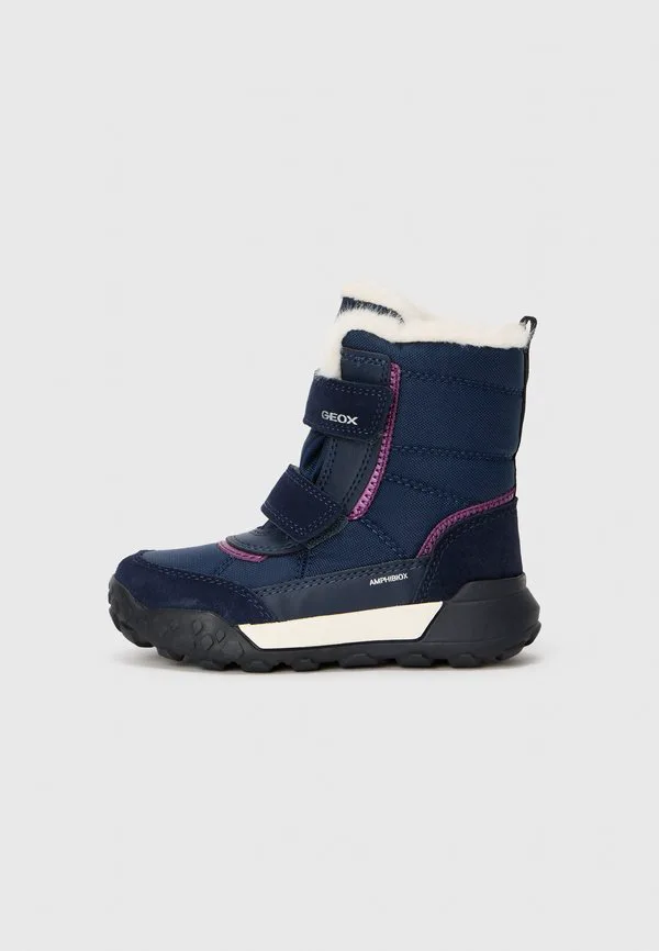 Зимние ботинки trekkyup для девочек Geox, Navy/Purple