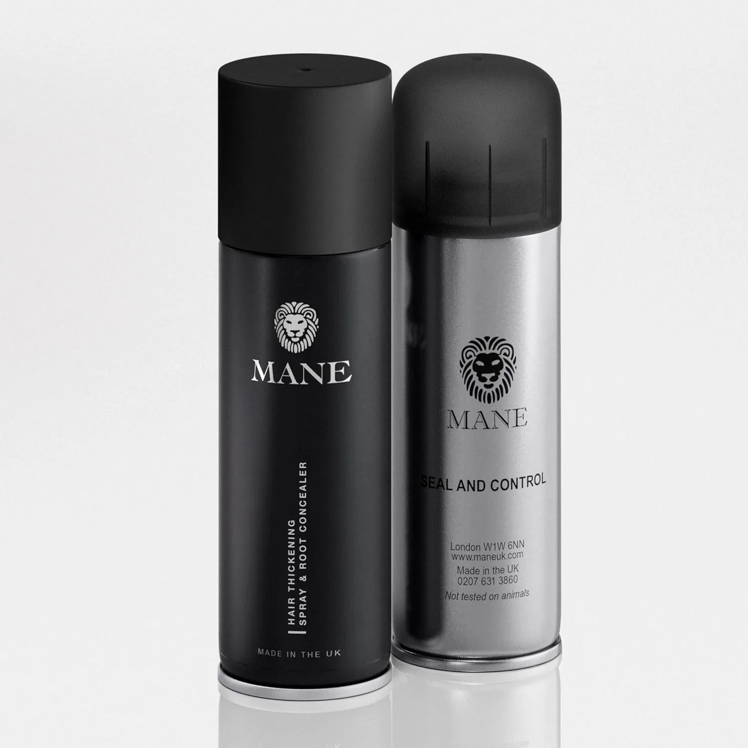 Спрей-загуститель для волос «MANE Coloured Hair Thickening Spray» 200 мл, темно-коричневый Mane