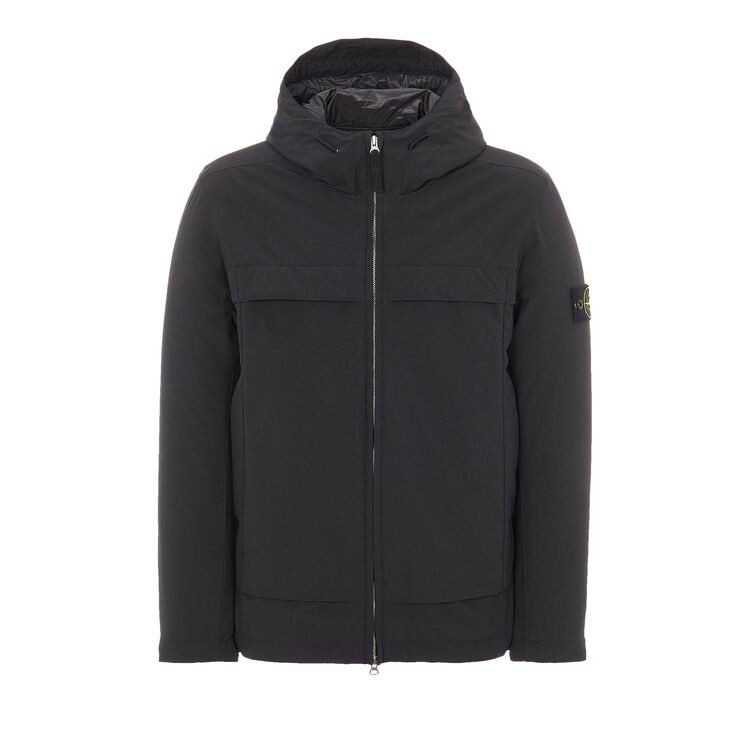

Куртка Stone Island Panelled Hooded Jacket Black, черный