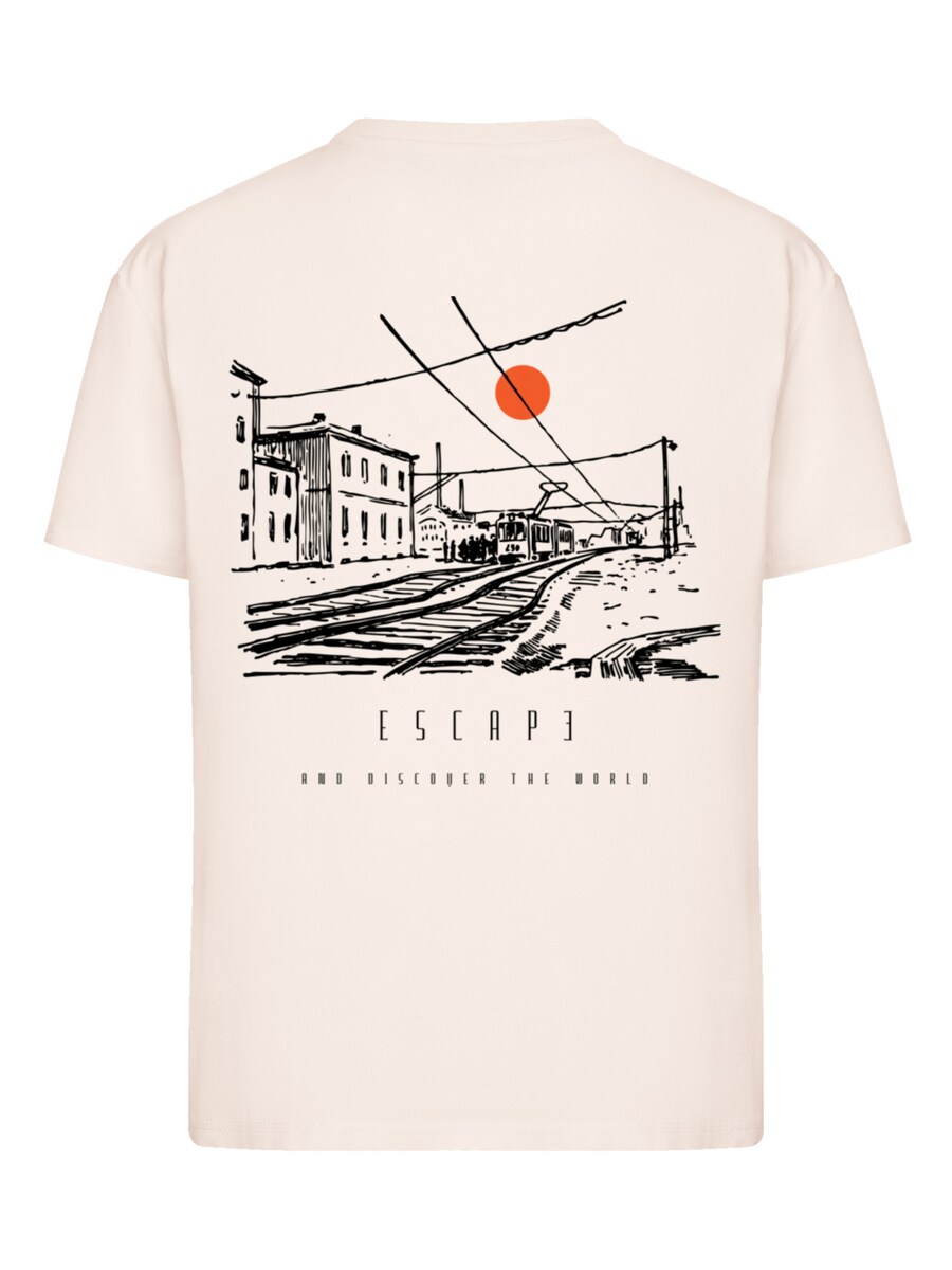 

Футболка F4NT4STIC Escape Discover the World Town Train Station, Dusky pink